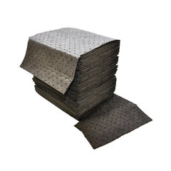 Universal Absorbent Pads - Light Weight - Perforated - Gray - 16 Inch x18  Inch (200 per Box), Spill Control, General Use Supplies, Shop Supplies  and Safety