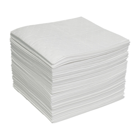 16"x18" Oil Only Single-Ply Heavy Absorbent Pads 100/Bag