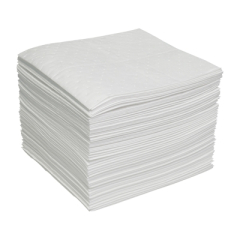 16" x 18" Oil Only Single-Ply Medium Absorbent Pads 100/Bag